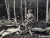 Karel Winter při lovu v myslejovických lesích